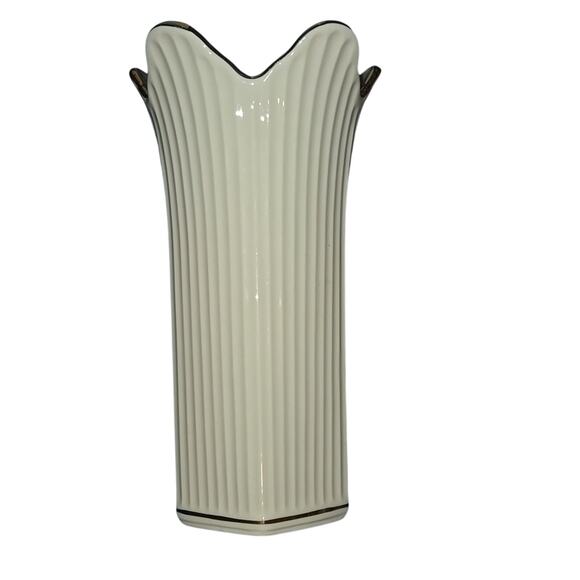 Lenox Other - Lenox Meridian White & Gold Vase | Elegant Design | Like New